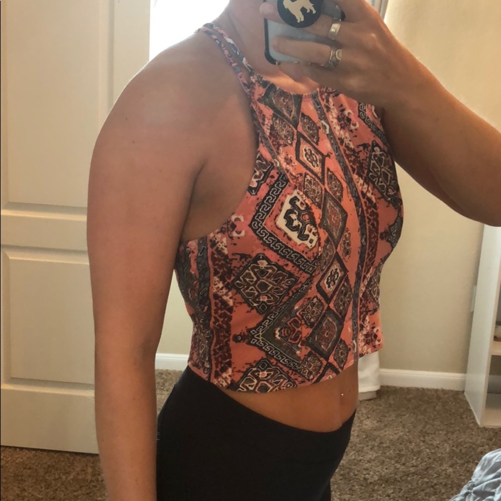 Tribal crop top